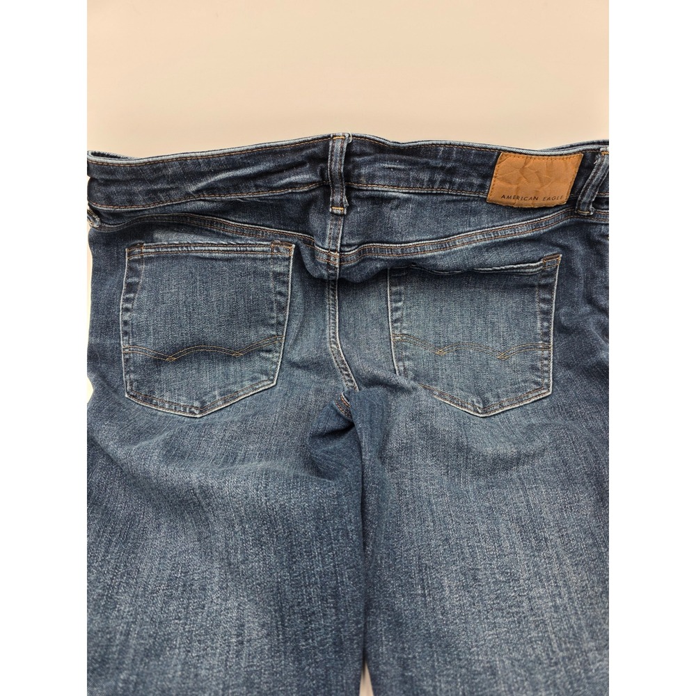 American Eagle Outfitters Mens Jeans AirFlex Temp‎ Tech Straight Dark Wash 34x34 - Picture 12 of 13